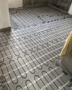 padlófűtés fűtőszőnyeg fürdőszobában